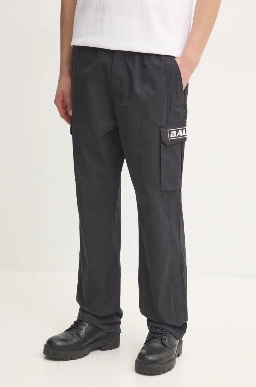 BALR. pantaloni The Club barbati, culoarea negru, drept, B1416 1002