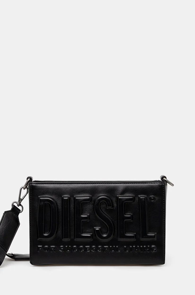 Diesel poseta DSL 3D CAMERA BAG culoarea negru, X10044.P5184