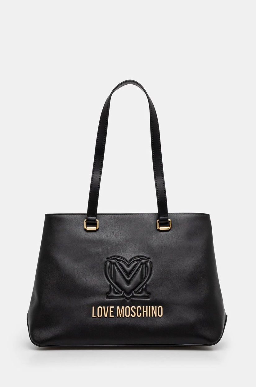 Love Moschino poseta culoarea negru, JC4365PP0L