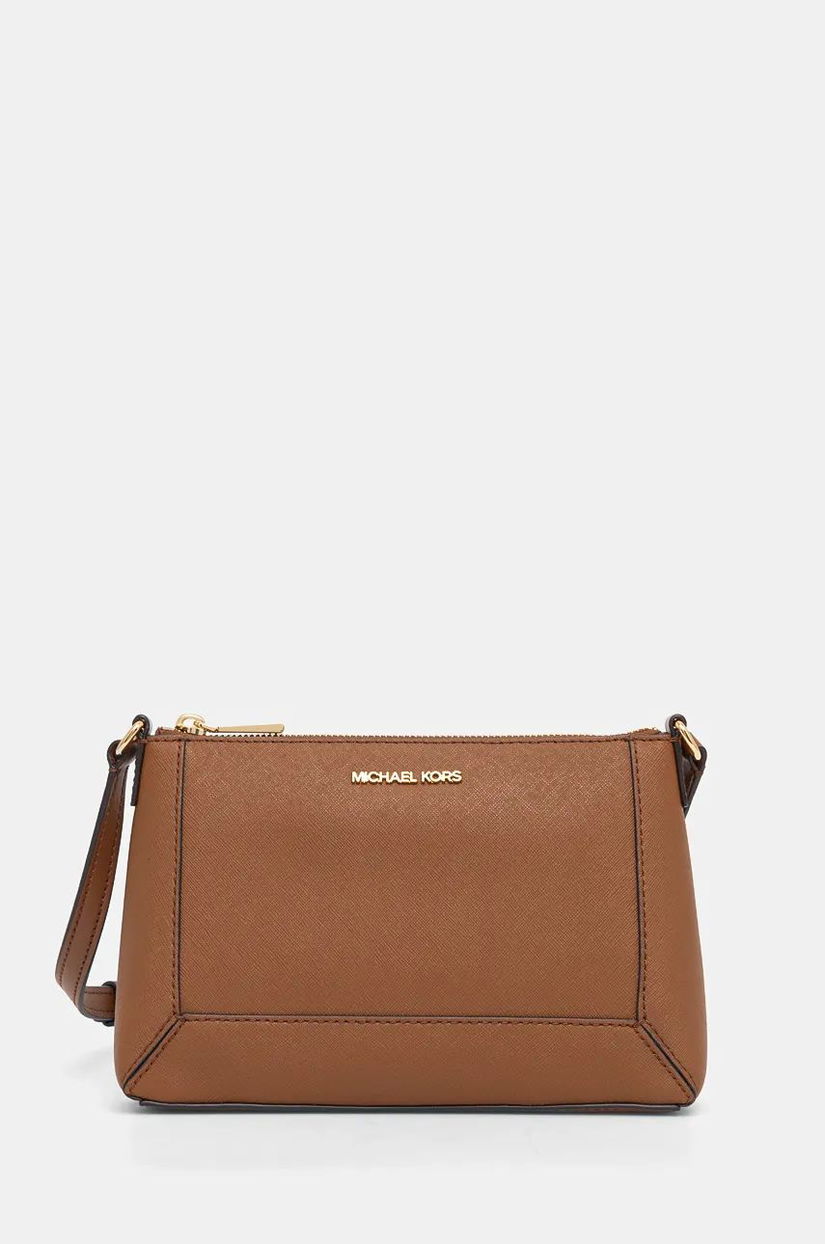 MICHAEL Michael Kors poseta de piele culoarea maro, 32F4G7XC8L