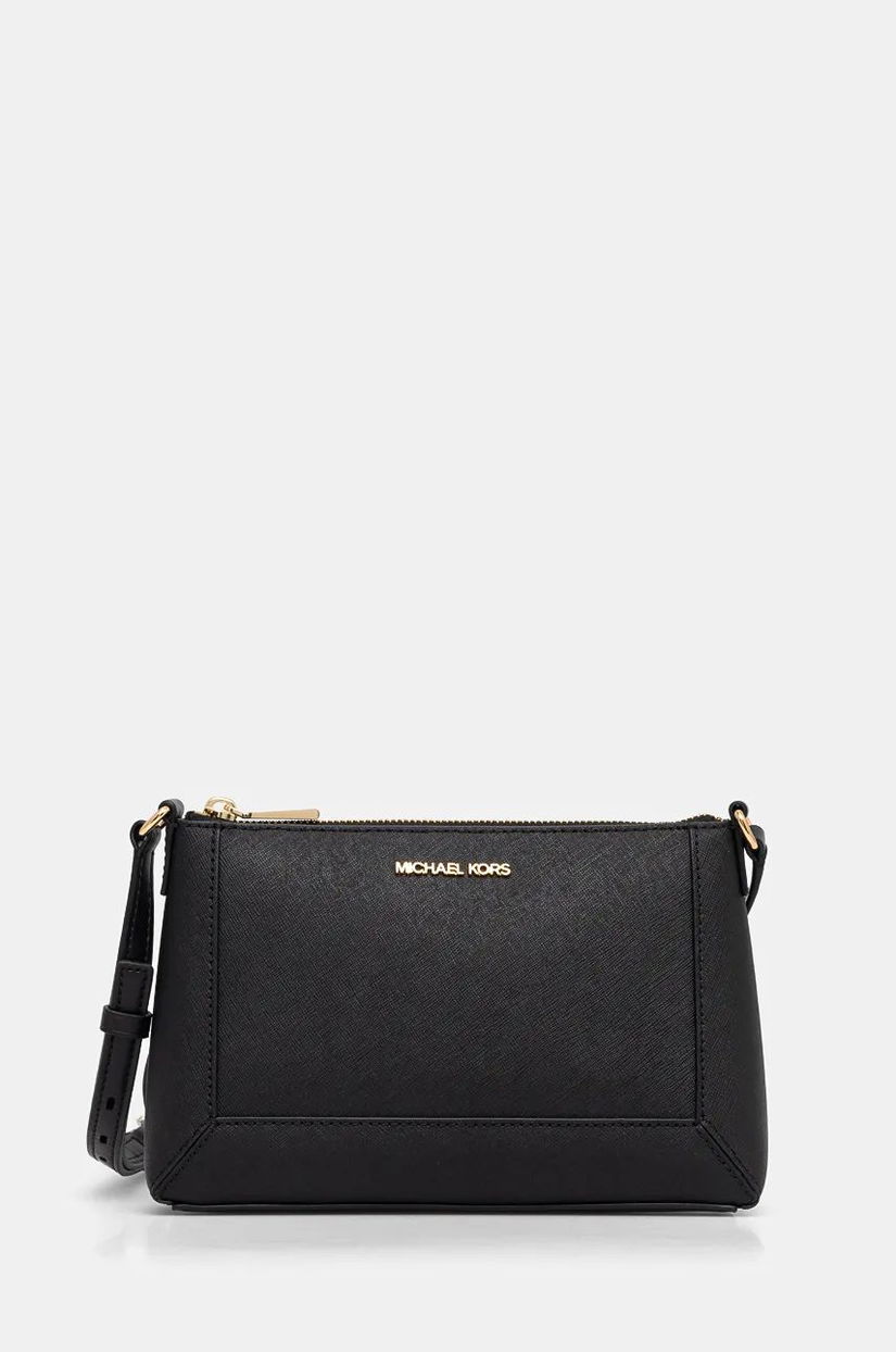 MICHAEL Michael Kors poseta de piele culoarea negru, 32F4G7XC8L