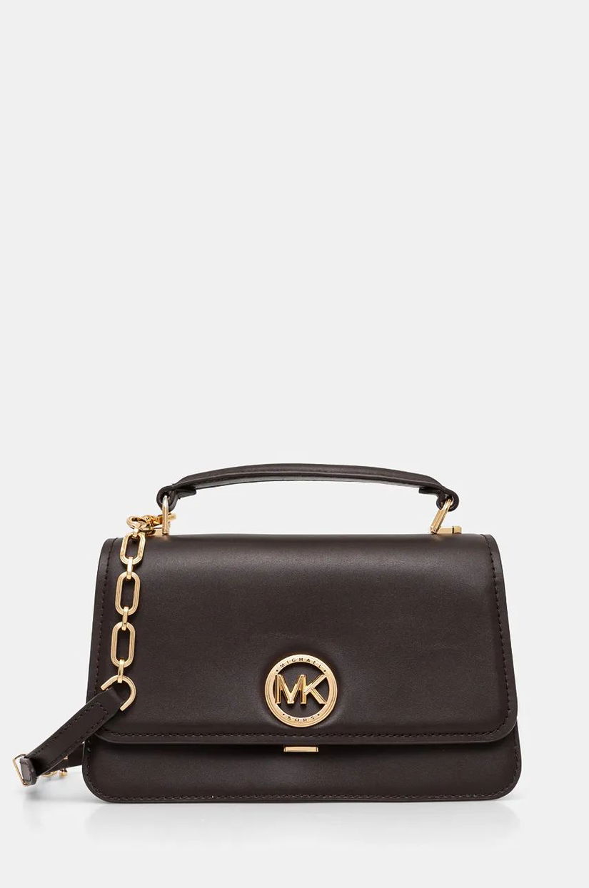 MICHAEL Michael Kors poseta de piele culoarea maro, 30T4GD8S6L