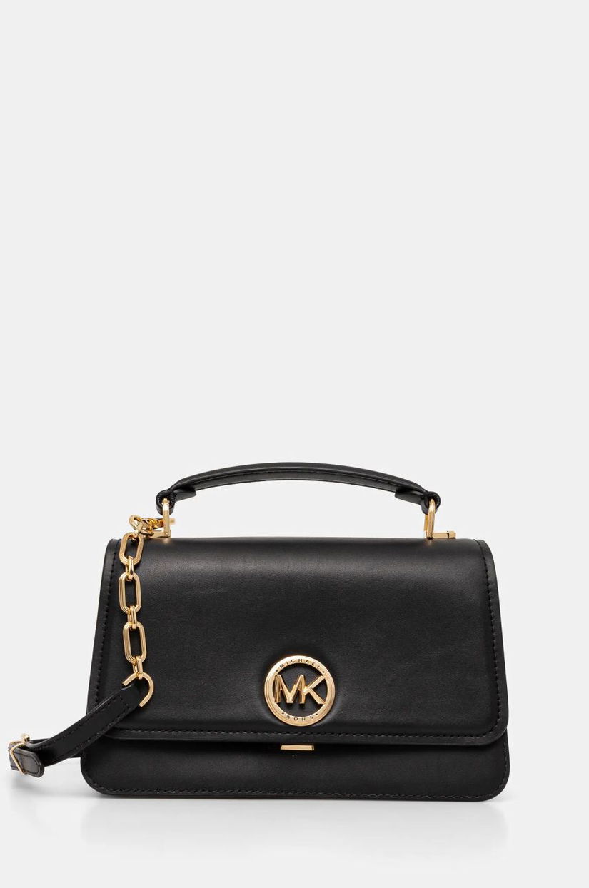 MICHAEL Michael Kors poseta de piele culoarea negru, 30T4GD8S6L