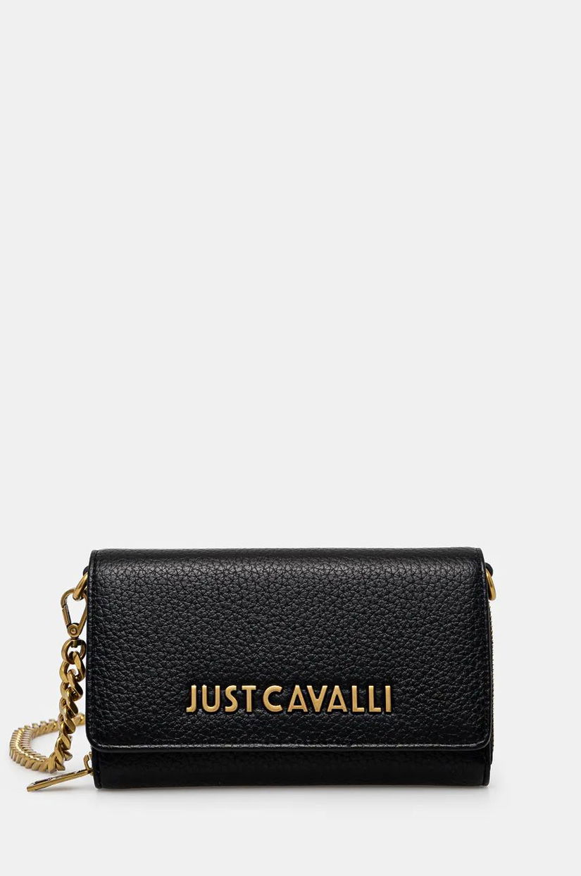 Just Cavalli portofel femei, culoarea negru, 77RA5PD6 ZSB22