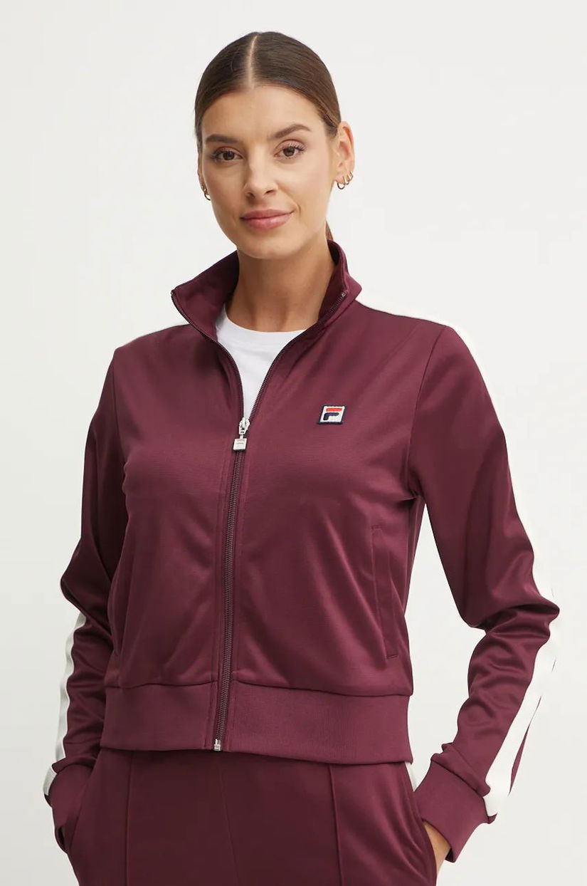 Fila bluza Lamoni femei, culoarea bordo, FAW0888