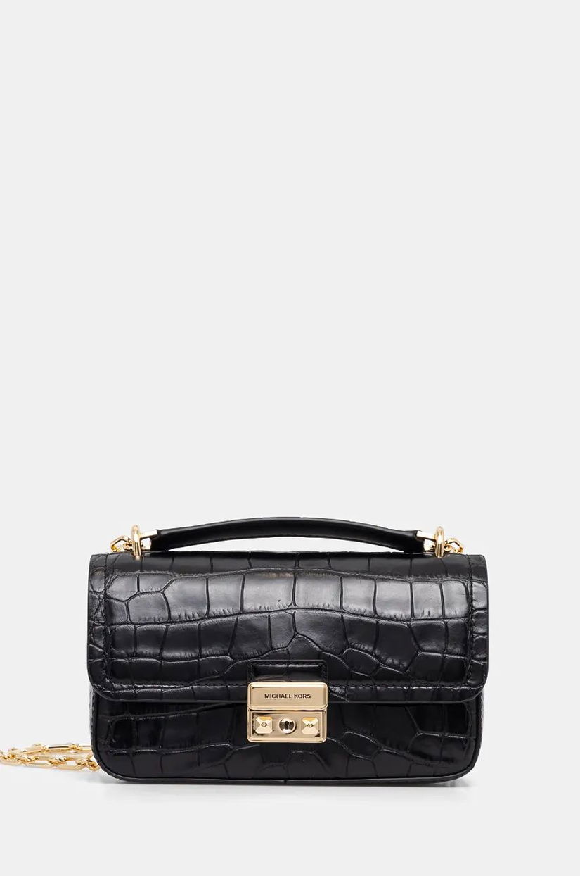 MICHAEL Michael Kors poseta de piele culoarea negru, 30F4G2RL5E