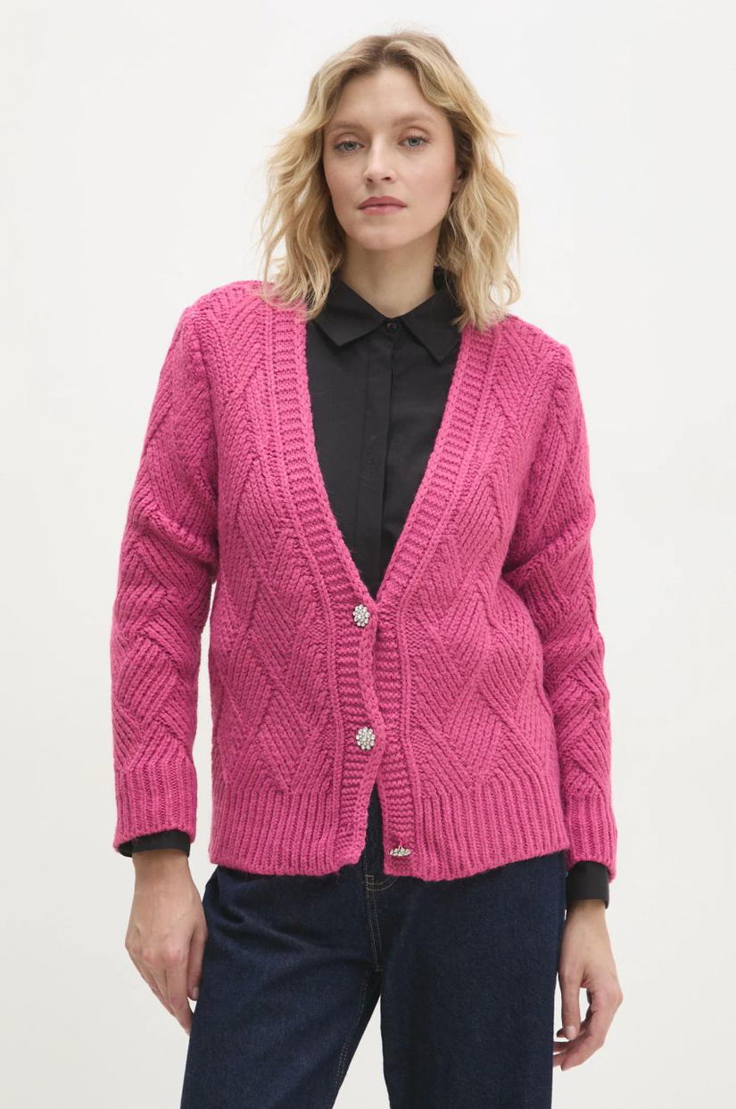 Answear Lab cardigan femei, culoarea roz