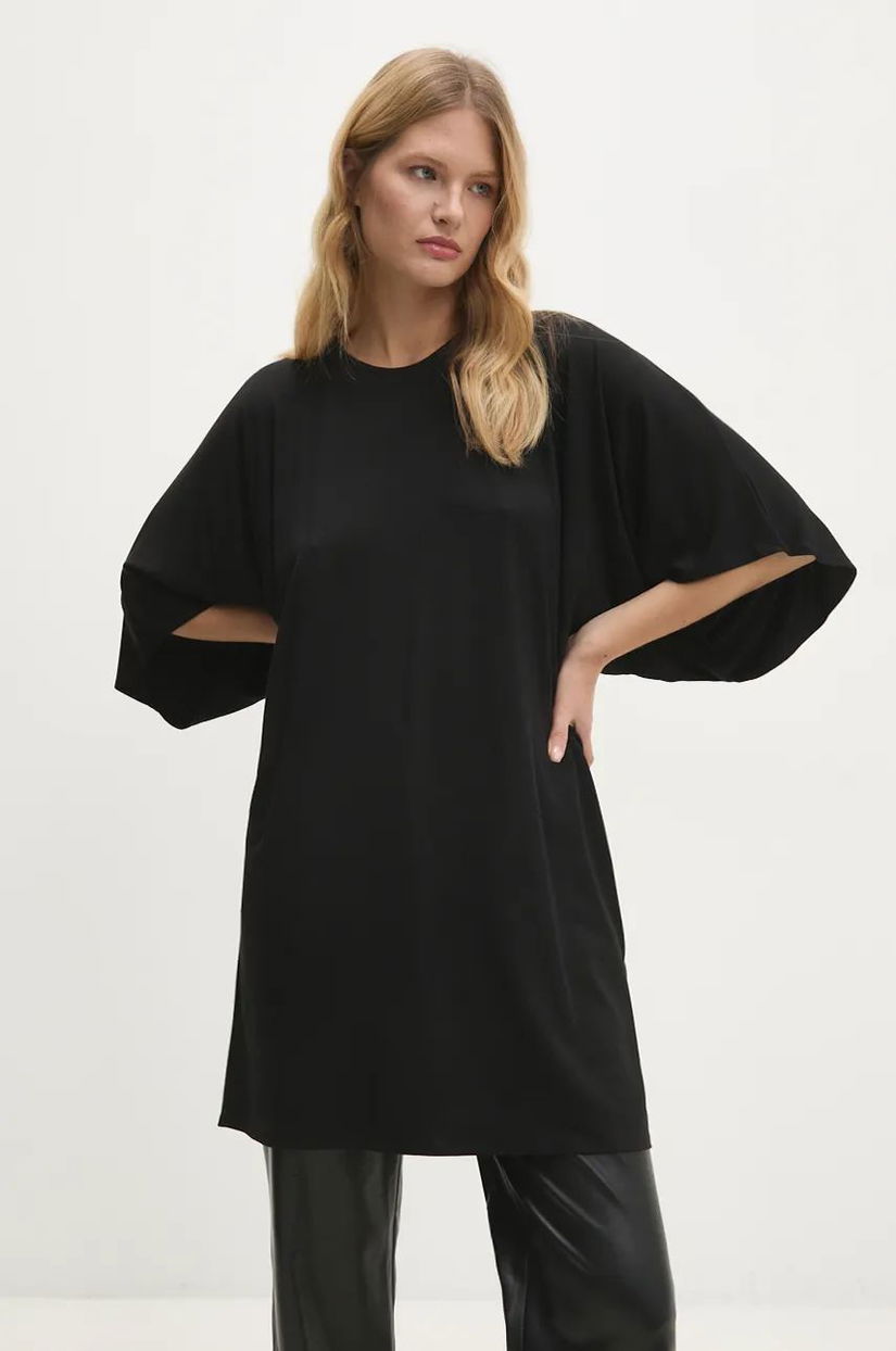 Answear Lab rochie culoarea negru, mini, oversize