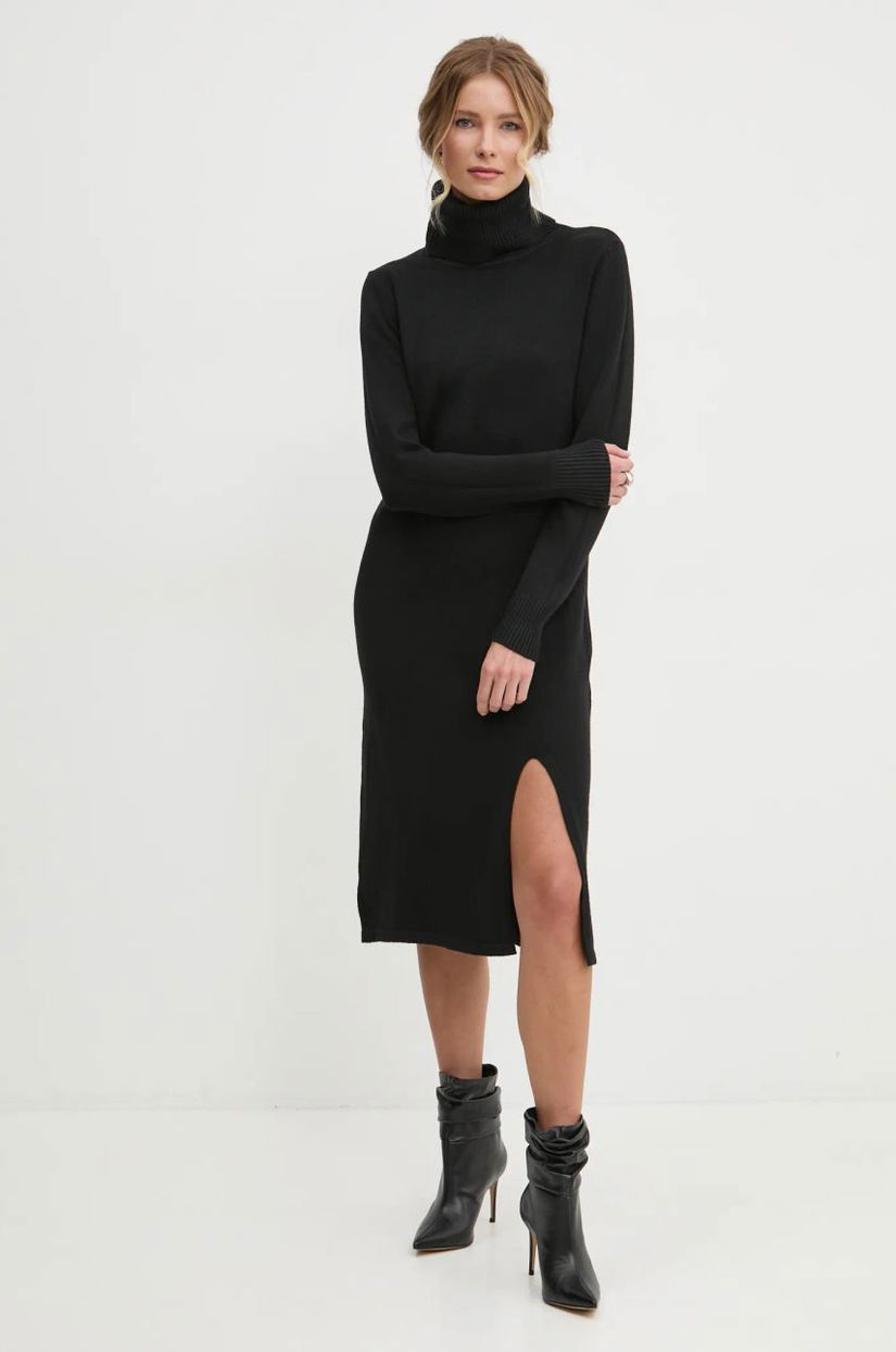 Answear Lab rochie culoarea negru, midi, oversize