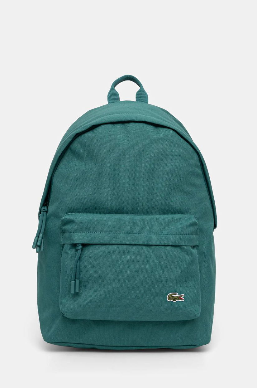 Lacoste rucsac culoarea verde, mare, neted, NU4592NE