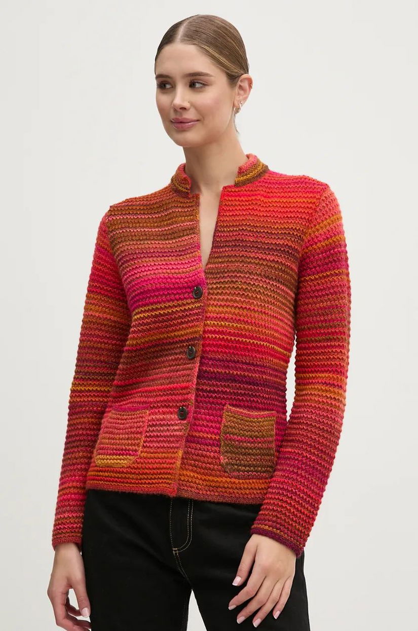 United Colors of Benetton cardigan din lana culoarea rosu, 105CD6880