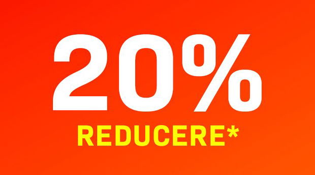 20% Reducere in perioada 7 - 10 Noiembrie