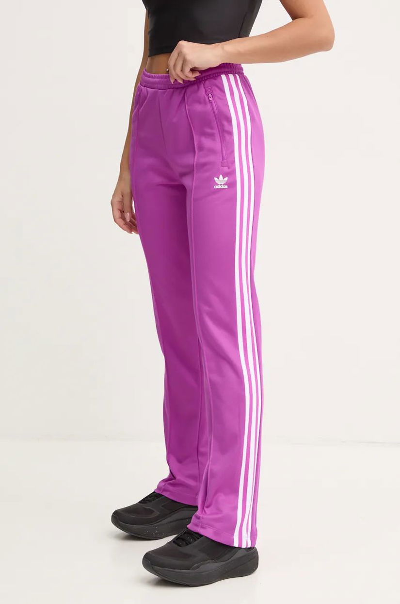 adidas Originals pantaloni de trening Beckenbauer Track Pant culoarea violet, cu imprimeu, IY2225