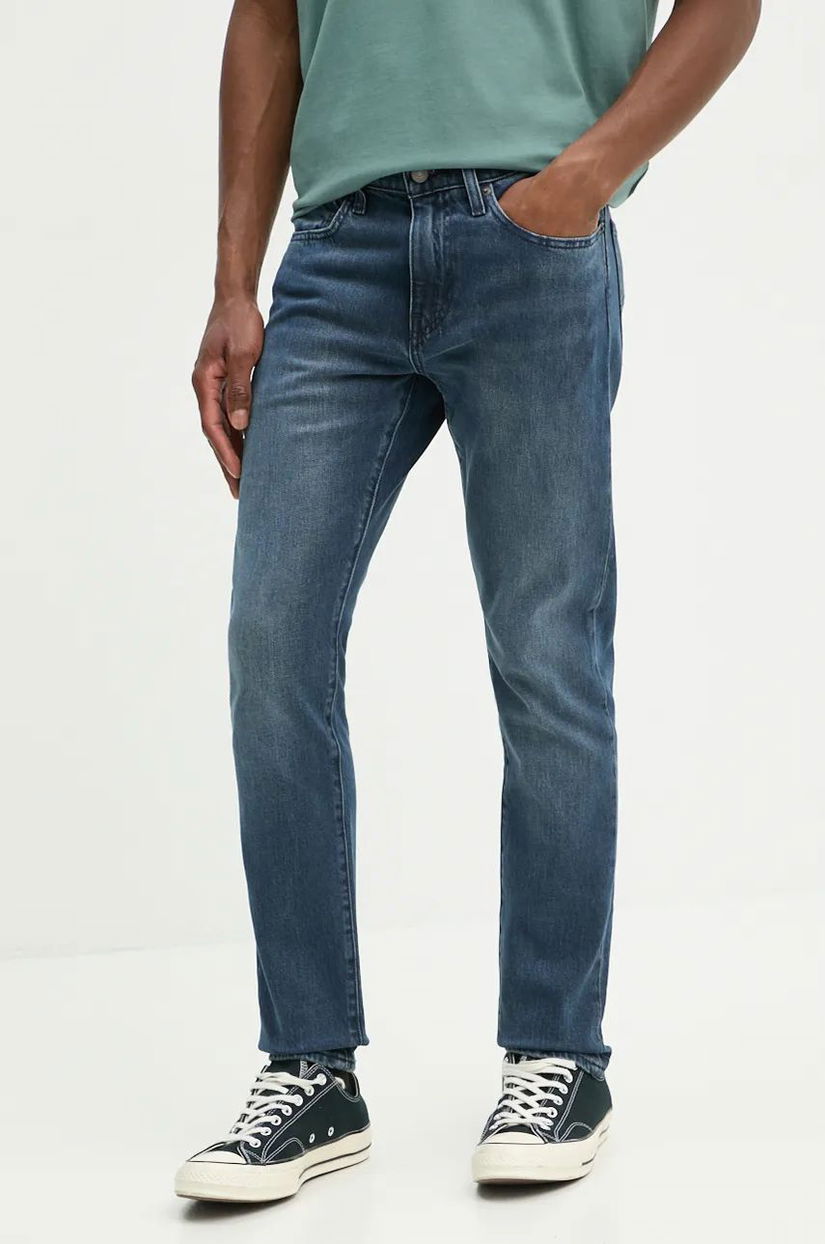 Levi's jeansi 512 SLIM barbati, culoarea albastru marin