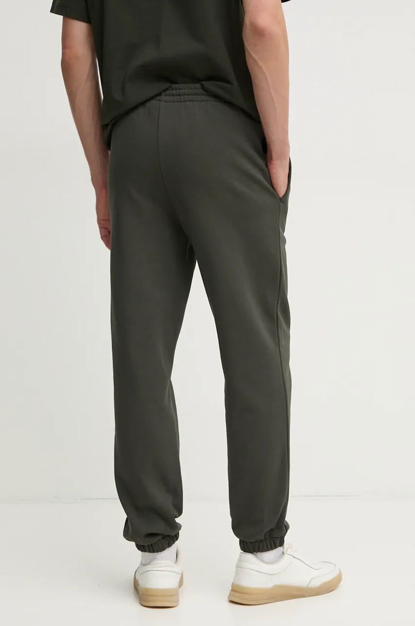 Lacoste pantaloni de trening culoarea verde, melanj