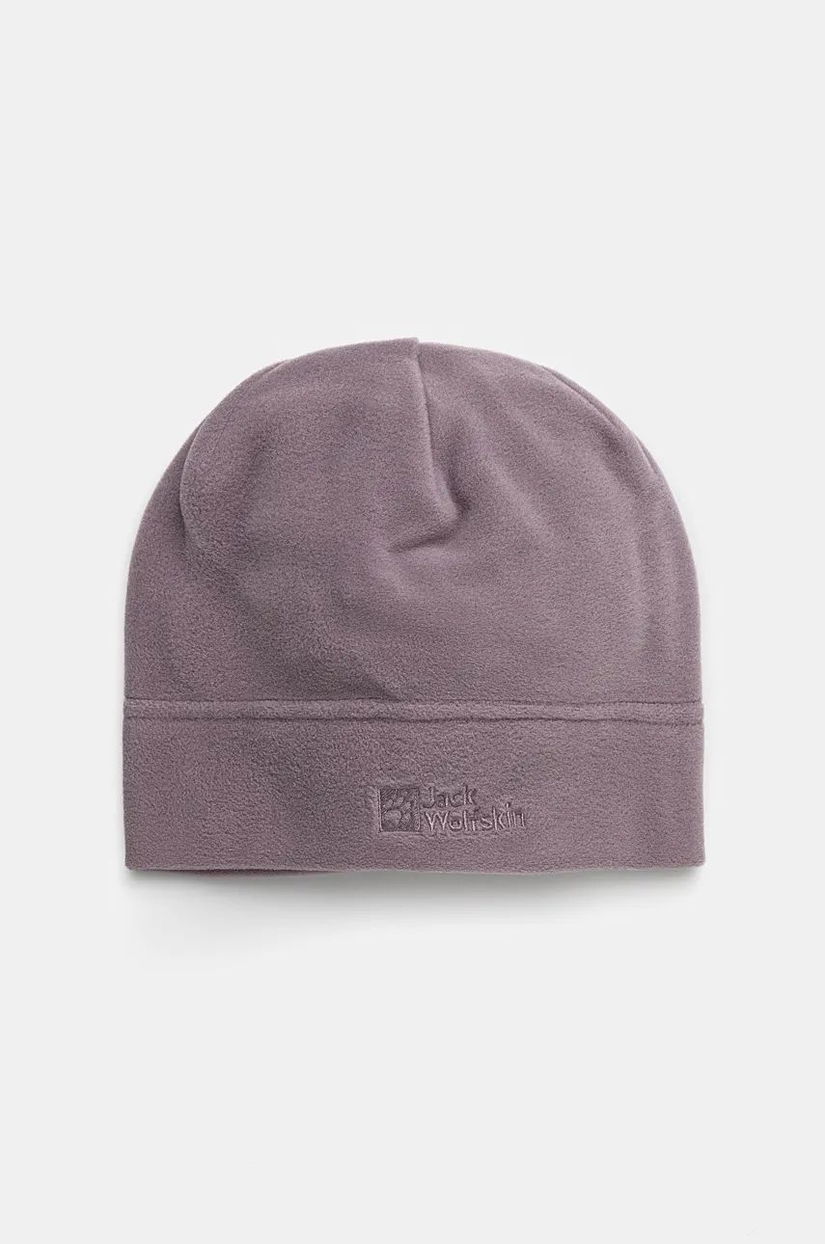 Jack Wolfskin caciula culoarea violet, din tesatura neteda