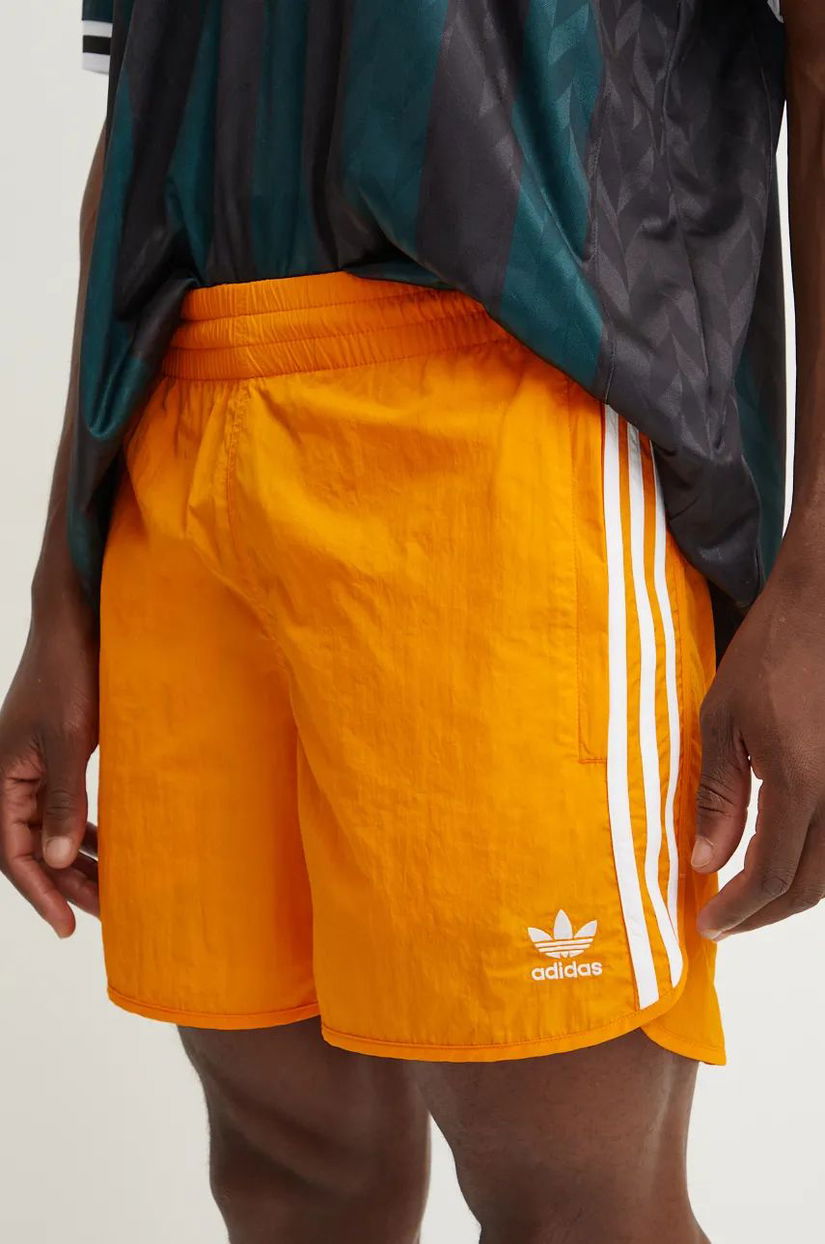 adidas Originals pantaloni scurti Adicolor Classics Sprinter Shorts barbati, culoarea portocaliu, IZ2418