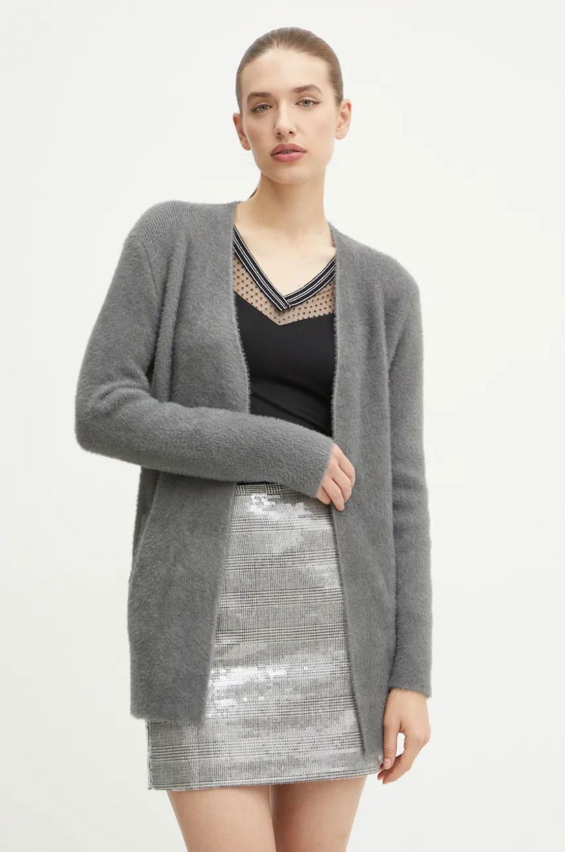 Morgan cardigan MLOUIS femei, culoarea gri, MLOUIS