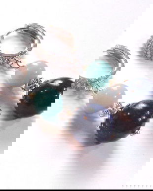 Cercei lapis lazuli si amazonit