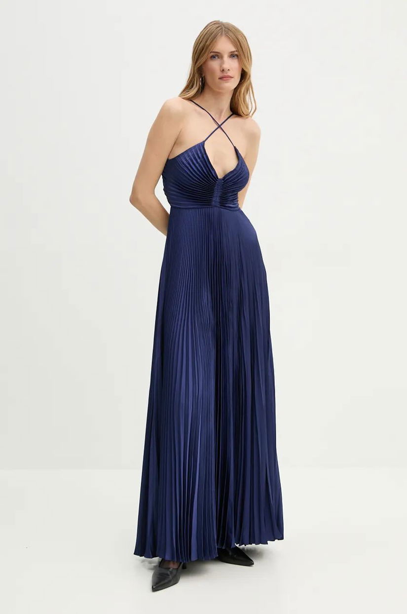 A.L.C. rochie culoarea albastru marin, maxi, evazati, 6CDRS00978