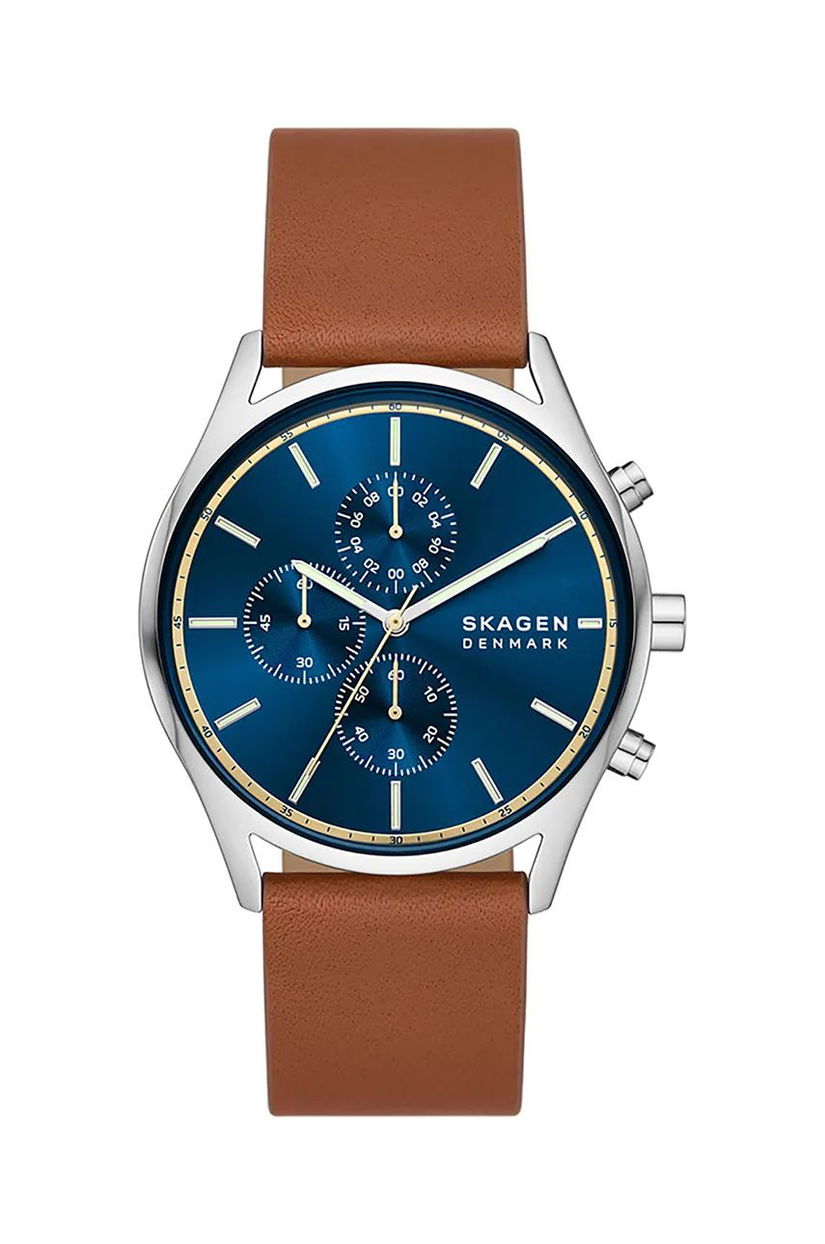 Skagen ceas barbati, culoarea maro, SKW6916