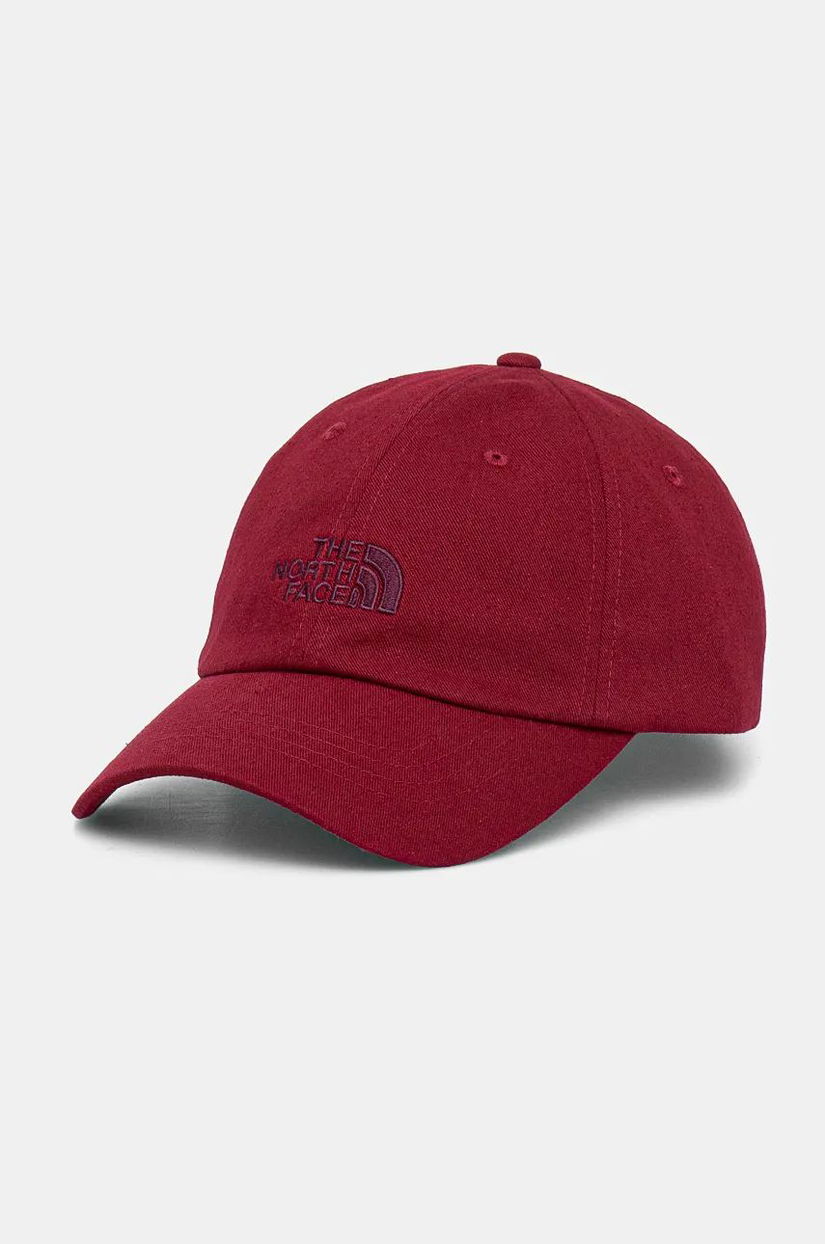 The North Face sapca Norm Hat culoarea bordo, cu imprimeu, NF0A7WHO1IX1