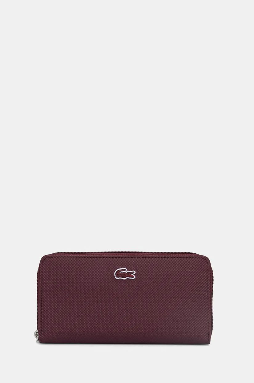 Lacoste portofel femei, culoarea bordo