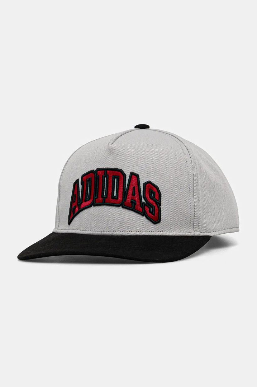 adidas Originals sapca culoarea gri, cu imprimeu, IX7491