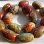 Agate crab fire culori de toamna aprox 17-21x27-29.5 mm
