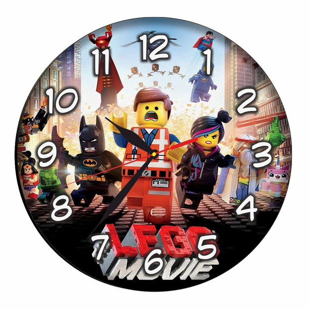 Ceas Disney, Lego Movie, Lemn, 40 cm, CSDUV015