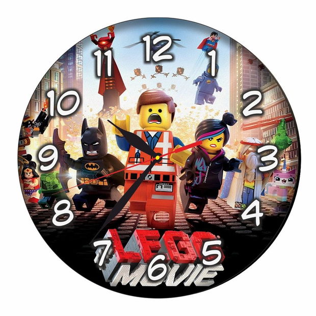 Ceas Disney, Lego Movie, Lemn, 40 cm, CSDUV015