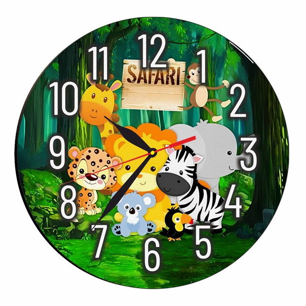 Ceas Disney, Safari, Lemn, 40 cm, CSDUV029