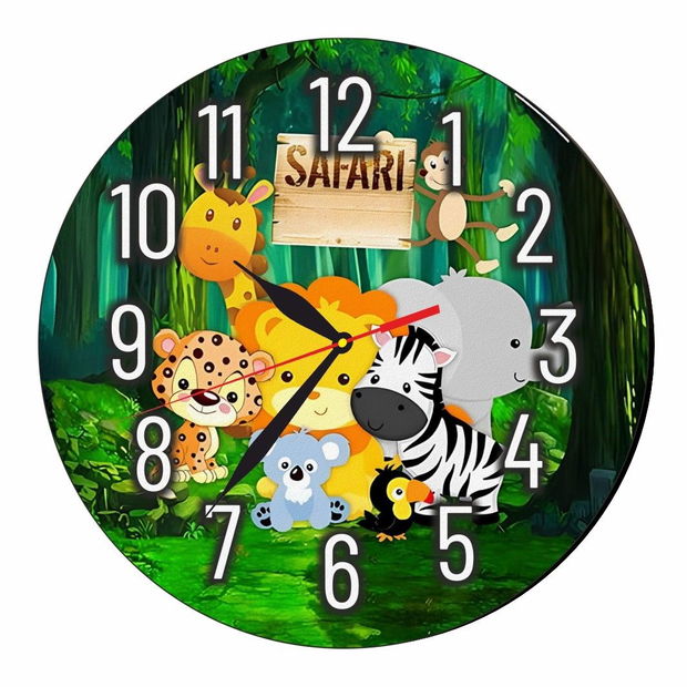 Ceas Disney, Safari, Lemn, 40 cm, CSDUV029