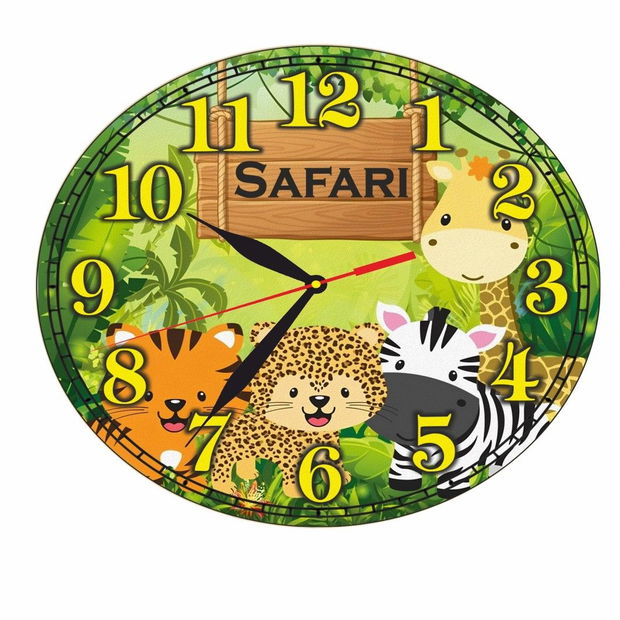 Ceas Disney, Safari, Lemn, 40 cm, CSDUV030