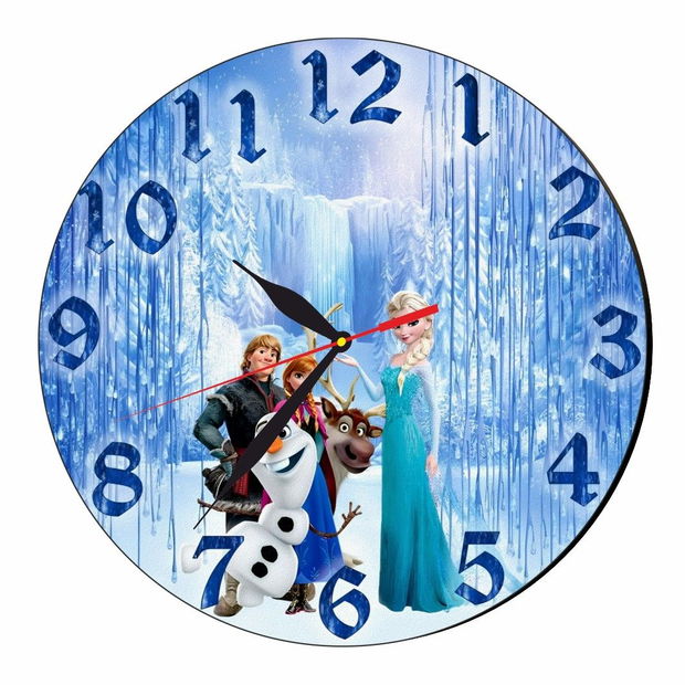 Ceas Disney, Frozen, Olaf, Lemn, 40 cm, CSDUV045