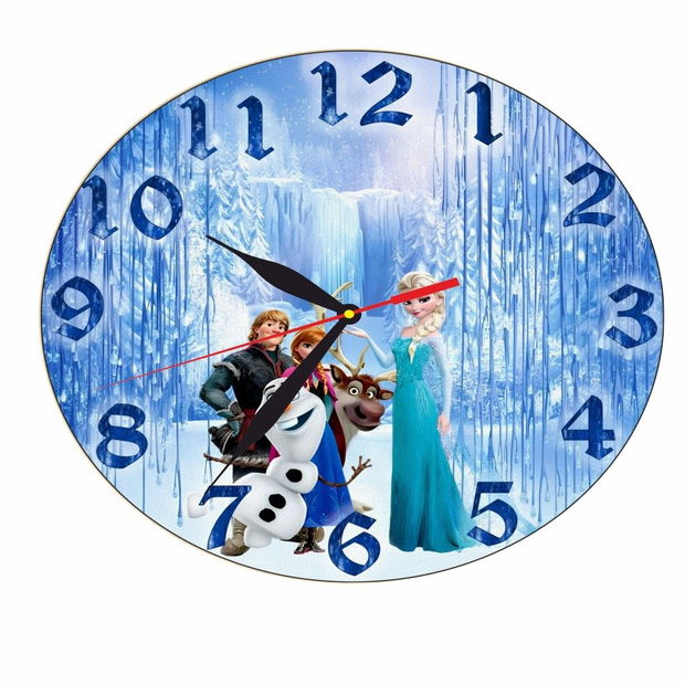 Ceas Disney, Frozen, Olaf, Lemn, 40 cm, CSDUV045