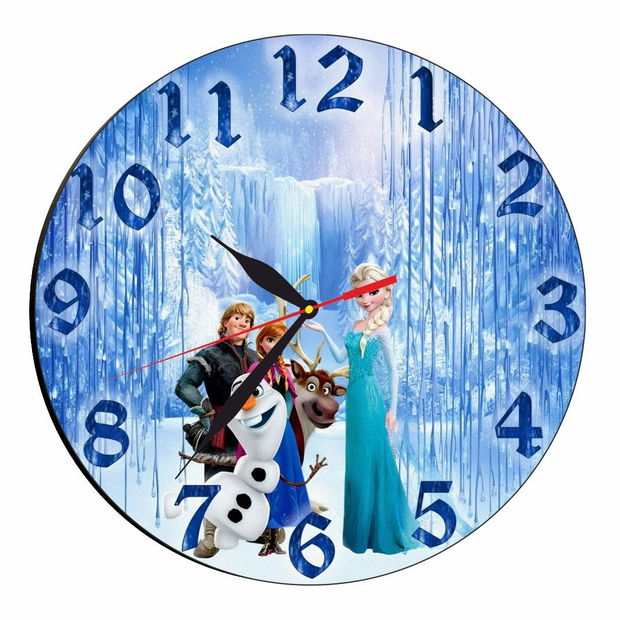 Ceas Disney, Frozen, Olaf, Lemn, 40 cm, CSDUV045