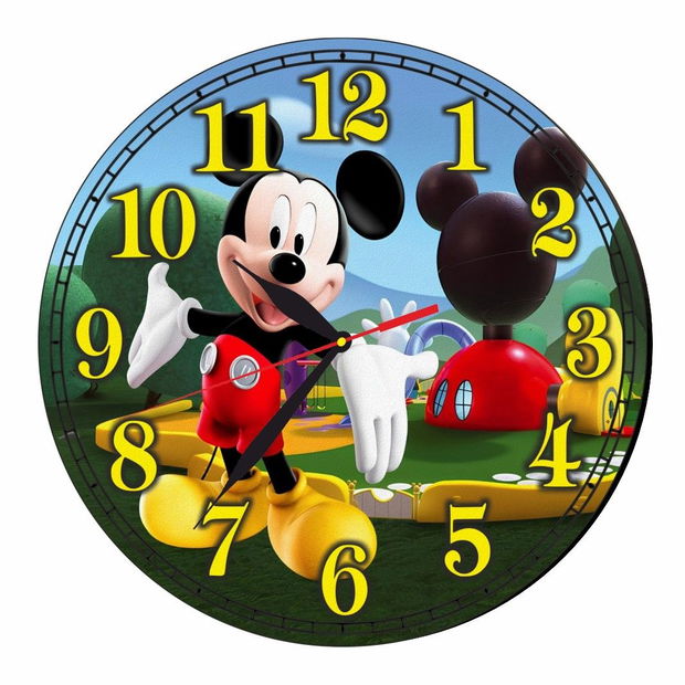 Ceas Disney, Clubul lui Mickey Mouse, Mickey Mouse Club House, Lemn, 40 cm, CSDUV048