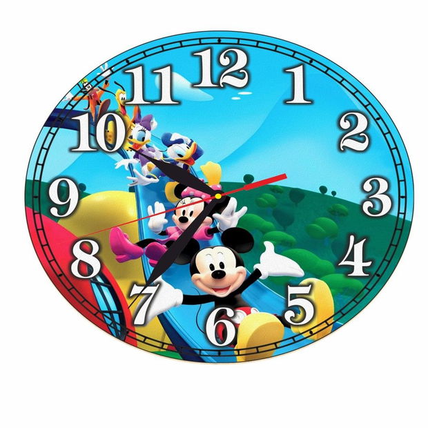 Ceas Disney, Clubul lui Mickey Mouse, Mickey Mouse Club House, Lemn, 40 cm, CSDUV050