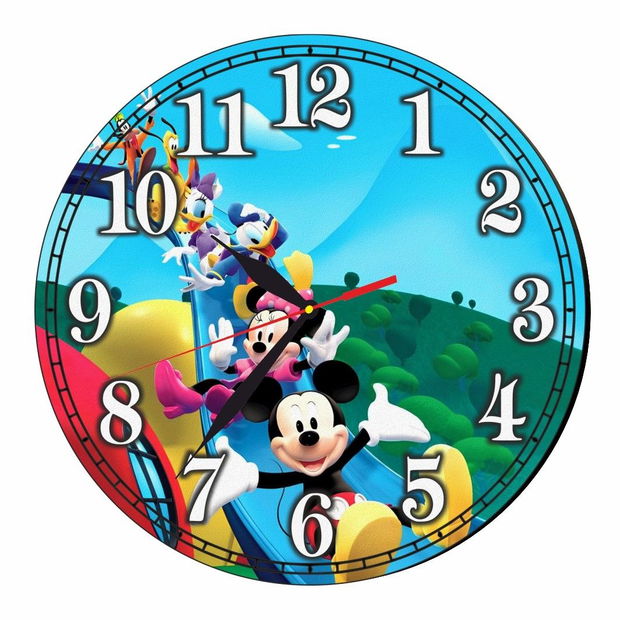 Ceas Disney, Clubul lui Mickey Mouse, Mickey Mouse Club House, Lemn, 40 cm, CSDUV050