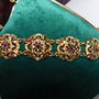 Bratara  deosebita , vintage,  designer Susan Caplan , placata cu aur ,
