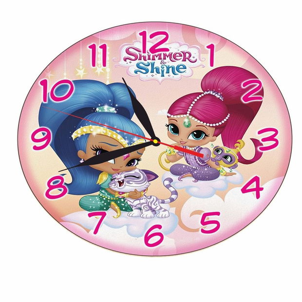 Ceas Disney, Shimmer and Shine, Lemn, 40 cm, CSDUV075