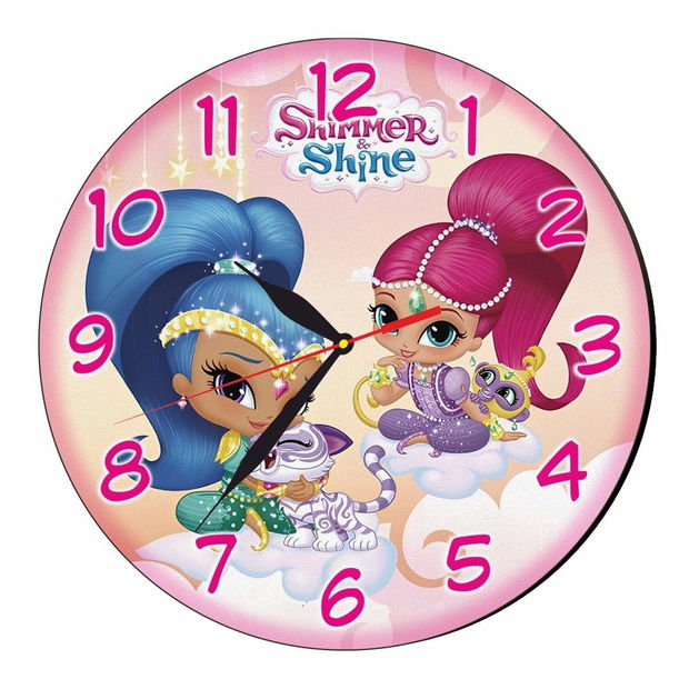 Ceas Disney, Shimmer and Shine, Lemn, 40 cm, CSDUV075