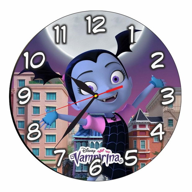 Ceas Disney, Vampirina, Lemn, 40 cm, CSDUV077