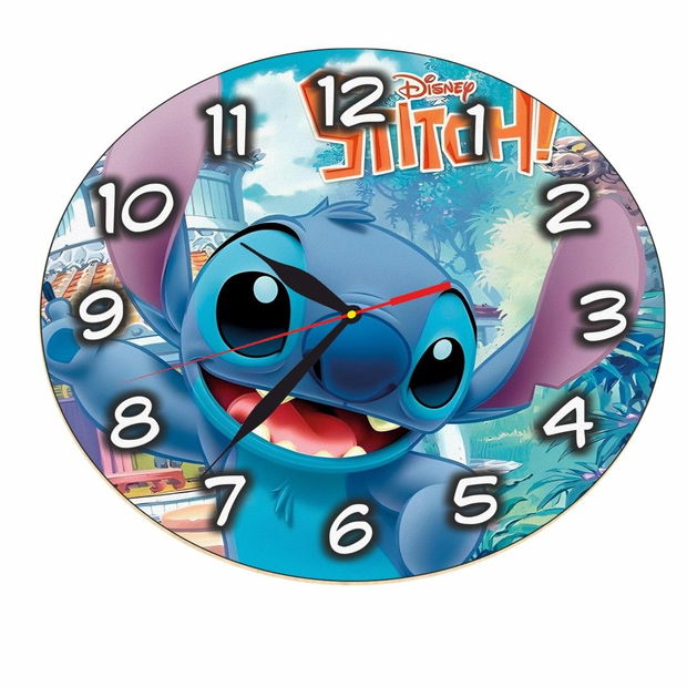 Ceas Disney, Lilo & Stitch, Lemn, 40 cm, CSDUV090