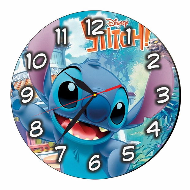 Ceas Disney, Lilo & Stitch, Lemn, 40 cm, CSDUV090