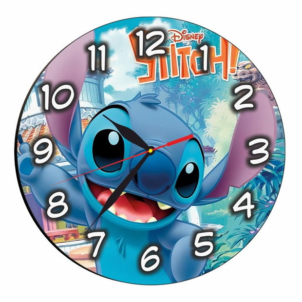 Ceas Disney, Lilo & Stitch, Lemn, 40 cm, CSDUV090