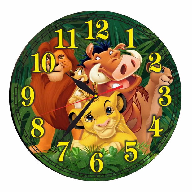 Ceas Disney, Regele Leu, Lion King, Lemn, 40 cm, CSDUV094