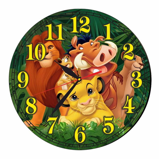 Ceas Disney, Regele Leu, Lion King, Lemn, 40 cm, CSDUV094