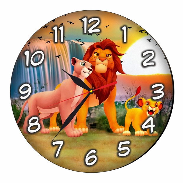 Ceas Disney, Regele Leu, Lion King, Lemn, 40 cm, CSDUV095